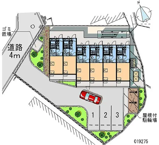 ★手数料０円★堺市北区中百舌鳥町 月極駐車場